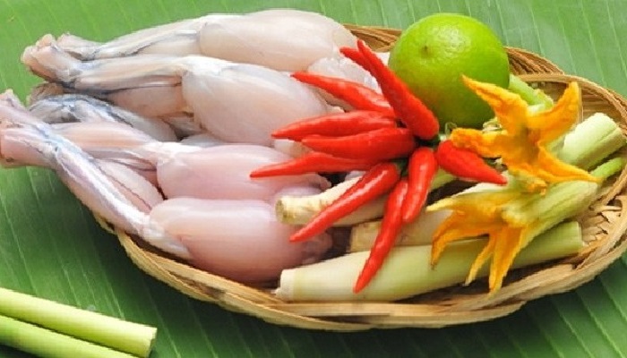 Những món ngon chế biến từ đùi ếch tươi