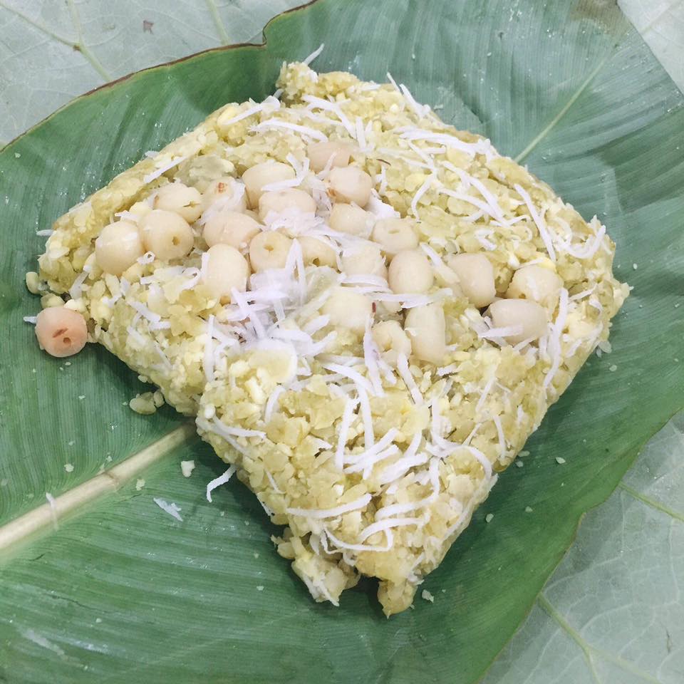 Xôi cốm hạt sen thơm ngon