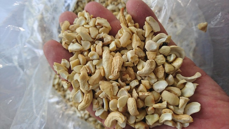 Hạt điều vỡ sấy khô 250k/kg 