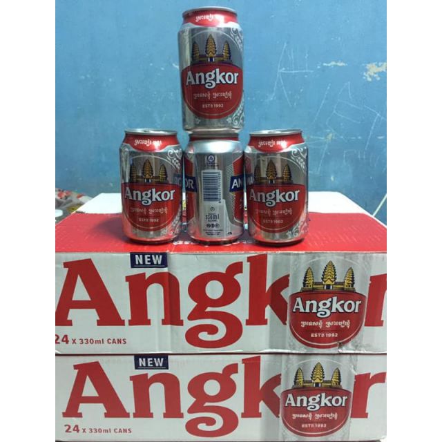 Bia Angkor Campuchia - 400k/thùng 24 lon 330ml