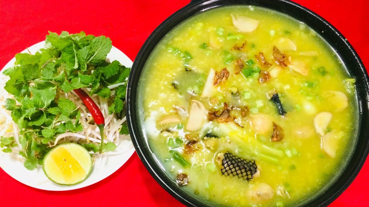 rắn nấu cháo đậu xanh