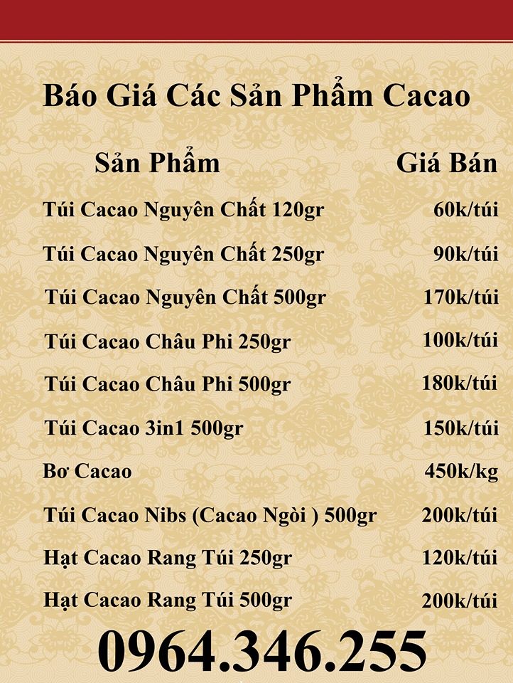 Mua bột cacao nguyên chất tại Hà Nội