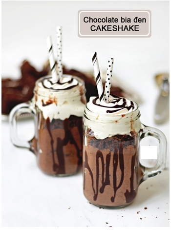 Chocolate bia đen cakeshake đầy ấn tượng