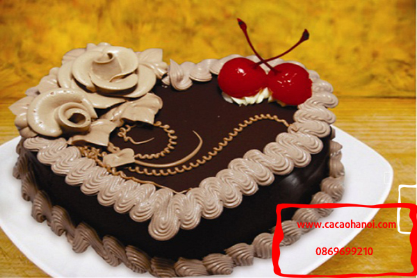 trang trí bánh kem socola