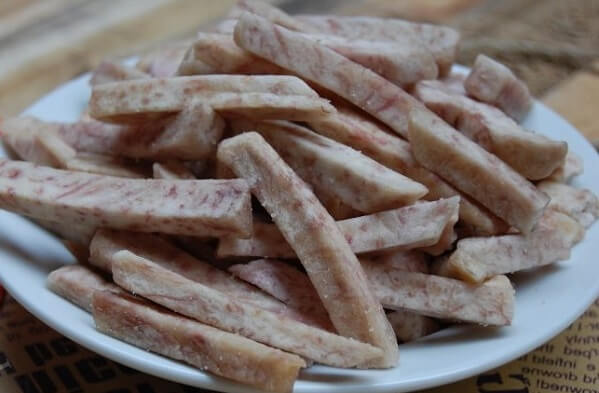 Giá trị sức khỏe của Khoai Môn sấy: