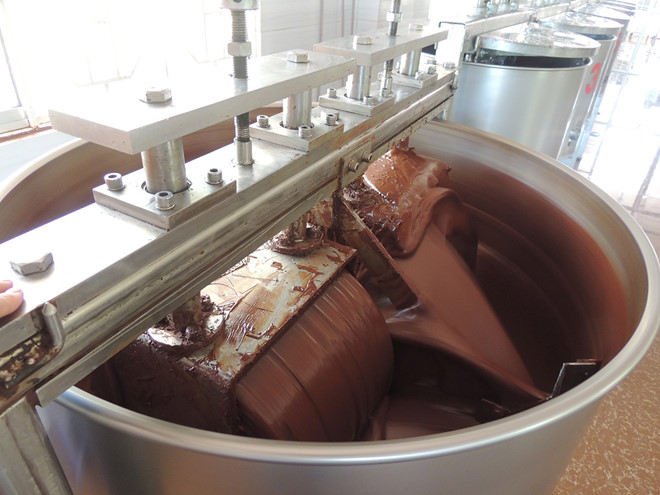 nghiền nhân ca cao