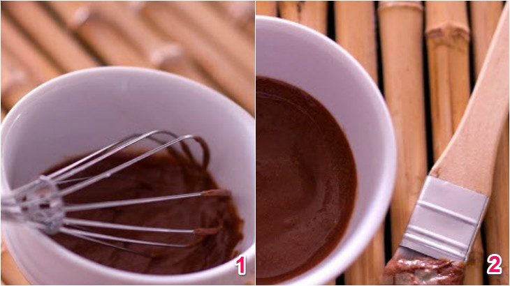 Thực hiện nhuộm tóc bằng bột ca cao nguyên chất đơn giản, không hoá chất.