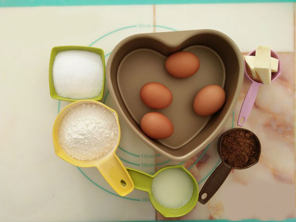 Nguyên Liệu chuẩn bị làm bánh bông lan cacao