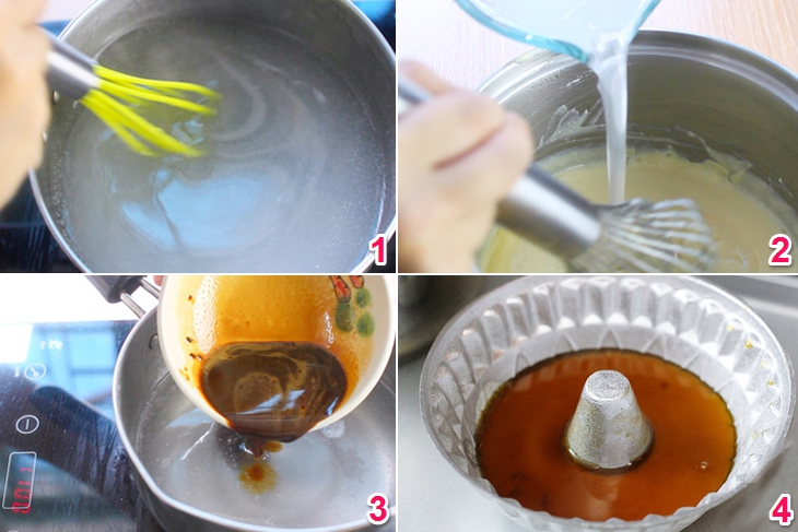 Cách làm rau câu dừa cacao