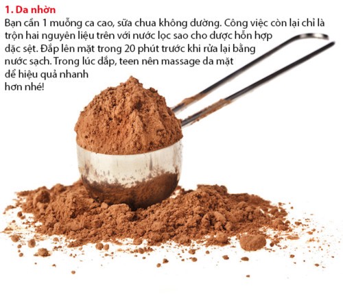 Bột ca cao trị nám dành cho da nhờn